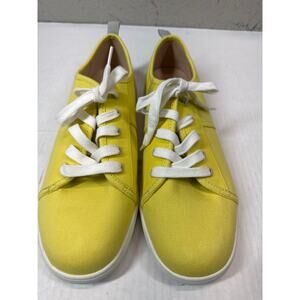 Vionic Lace-Up Casual Sneakers Pisces Canary Yellow A479130 Women’s Wide Size 10